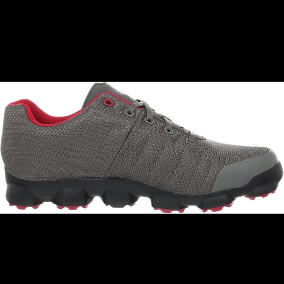 NEW Adidas Crossflex Men's Golf Shoes Iron / Black Red Size Size 8.5 Q46613 NWT - Picture 11 of 11